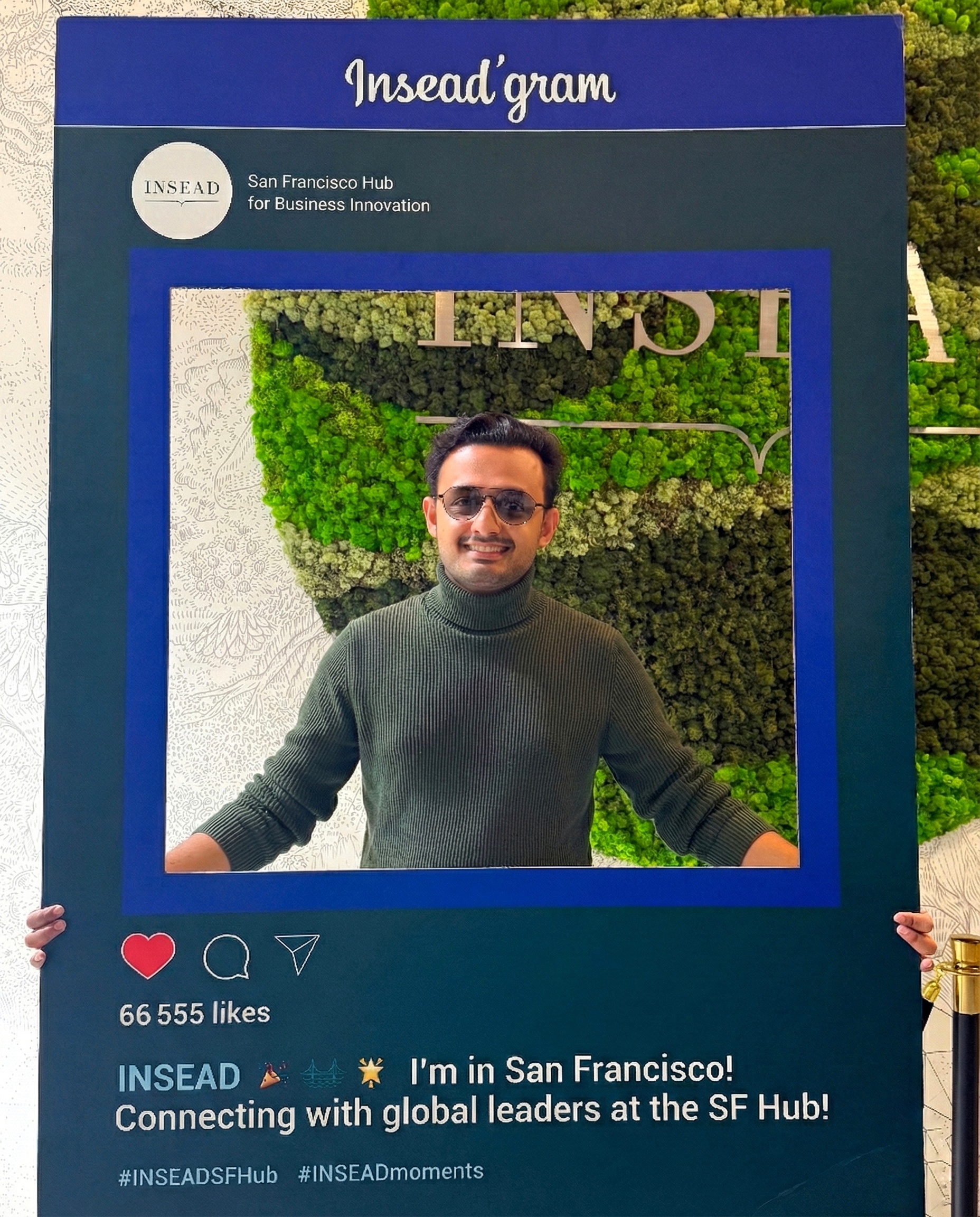 At INSEAD SF Hub — connecting with global leaders