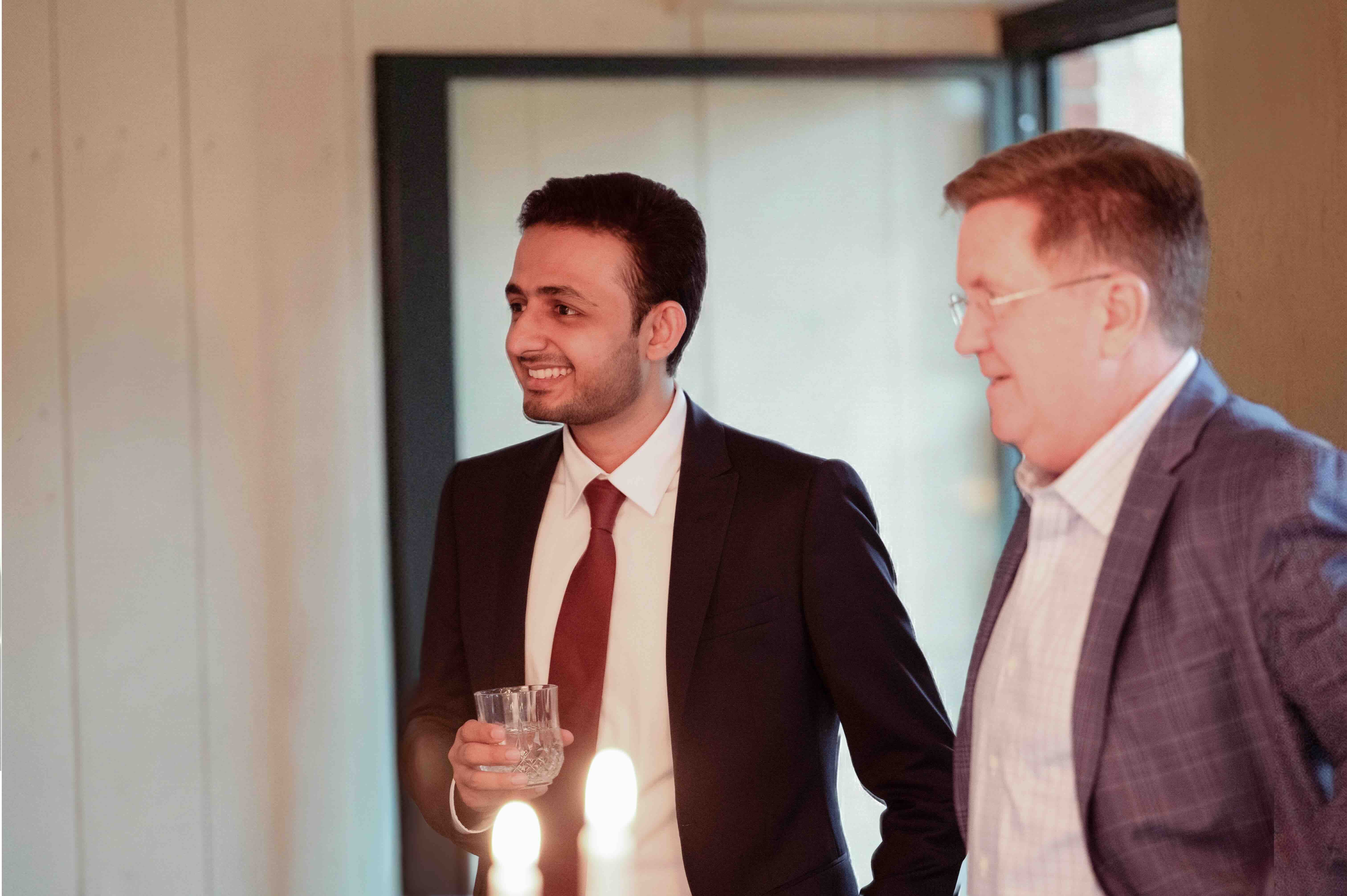 Ahsan at an Ortus Club roundtable with executive leaders from Capgemini and Atos